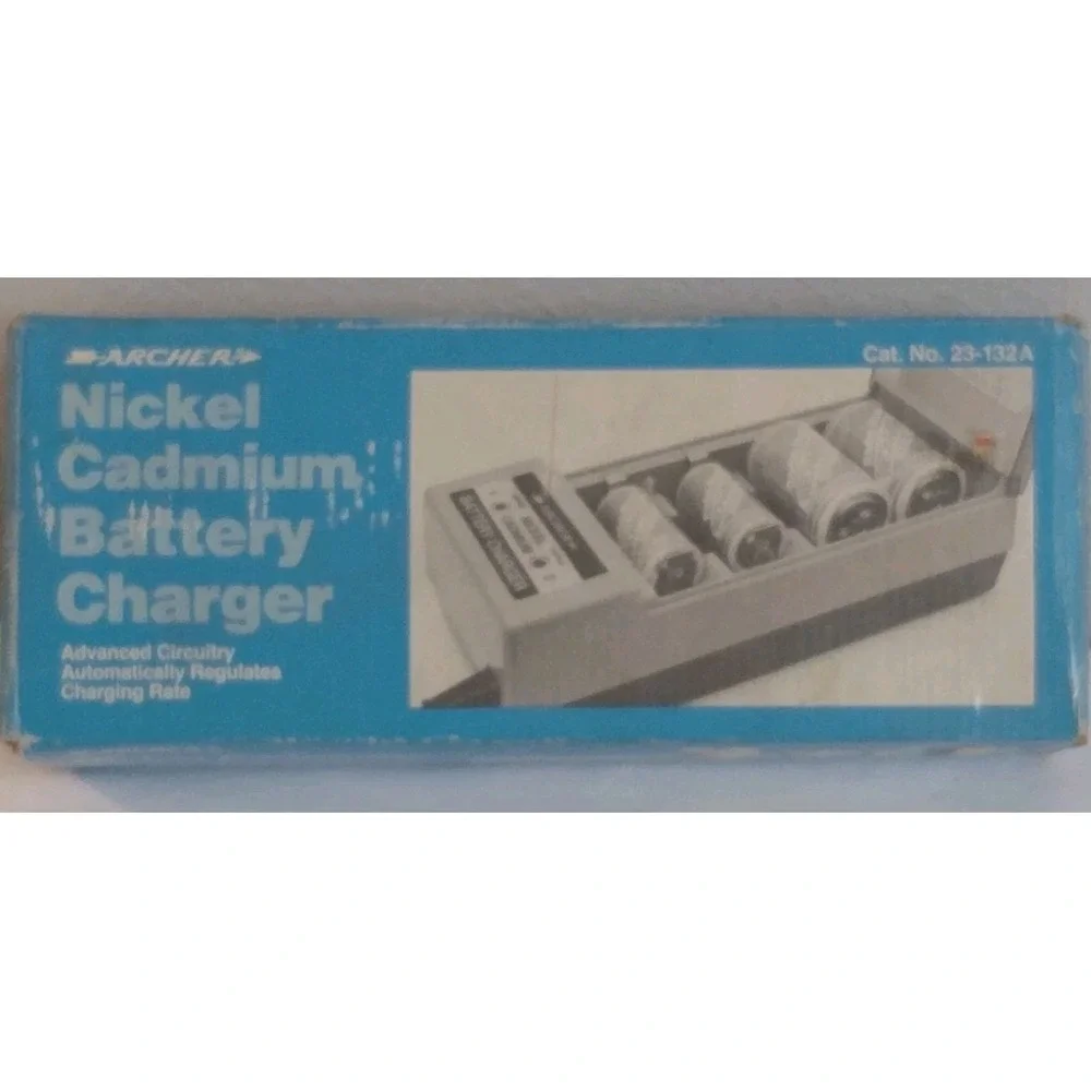 Vintage Archer RadioShack Nickel Cadmium Battery Charger 23-132A New In Box